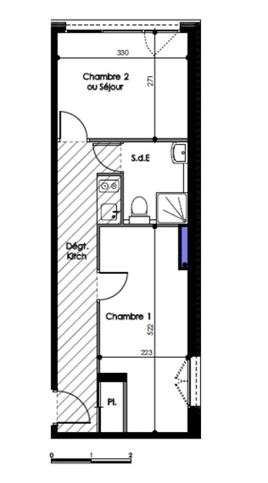 t1 à la location -   34090  MONTPELLIER, surface 26 m2 location t1 - UBI479254226